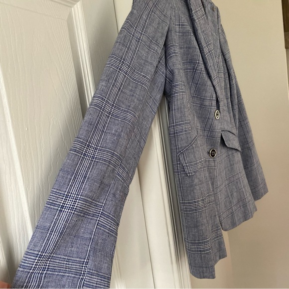 Tommy Hilfiger Women's Plaid Blazer Sz 12 Preppy Heritage Academia Coastal prep - Picture 5 of 11